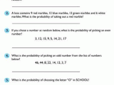 Probability Worksheets Pdf Along with Probability Quiz