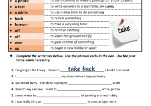 Probability Worksheets with Answers with Phrasal Verbs In English Phrasal Verbs Pinterest