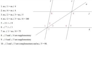 Proofs Worksheet 1 Answers with New Parallel Lines Cut by A Transversal Worksheet Elegant Parallel