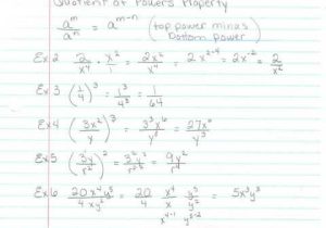 Properties Of Exponents Worksheet Answers and Practice Division Properties Exponents form G Answers Exponent