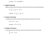 Properties Of Exponents Worksheet Answers as Well as Exponents Properties Handout Math Aids Pinterest