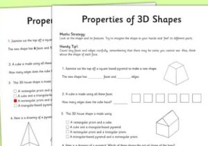 Properties Of Operations Worksheet Also Year 3 Properties Of Shapes Worksheet Activity Sheet