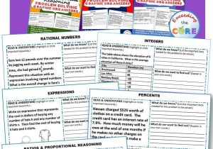 Proportion Word Problems Worksheet 7th Grade as Well as 7th Grade Math Mon Core Word Problems with Graphic organizer