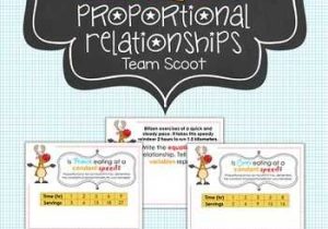 Proportional and Nonproportional Relationships Worksheet and Proportional Relationships Equations Team Scoot