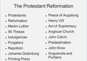 Protestant Reformation Worksheet Answers and Protestant Reformation Worksheets the Best Worksheets Image