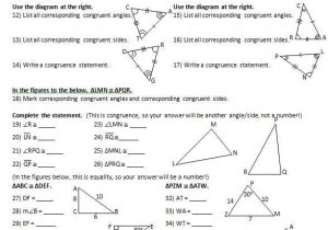 Proving Triangles Congruent Worksheet Answers Along with Congruent Triangles Worksheet Chapter 4 Kidz Activities