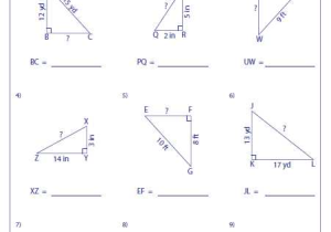 Pythagorean theorem Worksheet Answers as Well as Worksheets 50 Unique Pythagorean theorem Worksheet High Resolution