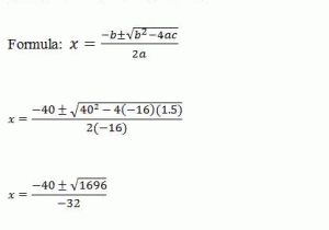 Quadratic Equation Worksheet or Word Problems Involving Quadratic Equations