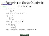 Quadratic Equation Worksheet with Answers Also Algebra 2 Chapter 5 Quadratic Equations and Functions Answers