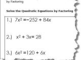 Quadratic formula Worksheet with Answers and Quadratic Equation Worksheets Printable Pdf Download