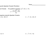 Quadratic formula Worksheet with Answers as Well as Best solving Quadratic Equations by Factoring Worksheet Luxury