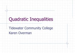 Quadratic Inequalities Worksheet with Answers as Well as Ppt Quadratic Inequalities Powerpoint Presentation Id38