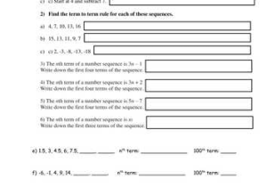 Quadratic Sequences Worksheet and Sequences Coordinates and Graphs Lesson Worksheets by Kriss Tutor