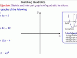 Quadratics Review Worksheet together with Sketching Quadratic Graphs