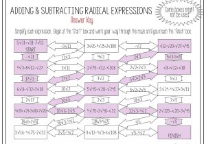 Radicals and Rational Exponents Worksheet Answers and Adding and Subtracting Radical Expressions Calculator