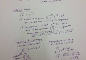 Radicals and Rational Exponents Worksheet Answers or Exelent Simplifying Radicals Worksheet No Variables Picture