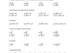 Rationalizing Denominators Worksheet Answers and Surds Practice Questions solutions by Transfinite Teaching