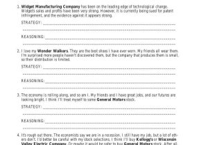 Reading A Stock Table Worksheet Answers Along with Learning From the Market