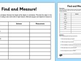 Reading A Tape Measure Worksheet or Measure and Begin to Record Lengths and Heights 2014