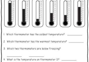 Reading A thermometer Worksheet as Well as Printables January Print and Do Winter No Prep Math and Literacy