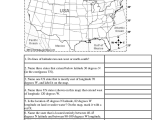 Reading A Weather Map Worksheet Answer Key or Latitude and Longitude Elementary Worksheets