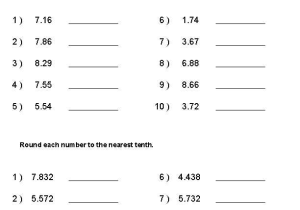 Reading and Writing Decimals Worksheets 5th Grade together with Rounding Worksheets with Decimals This Worksheet Was Built to Aligns