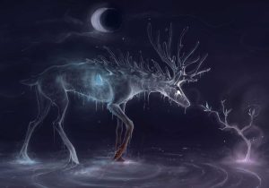 Realism and Fantasy Worksheets for Kindergarten and Animal Artistic Psychedelic 3d Cgi Deer Fantasy Abstract Winter