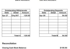 Reconciling An Account Worksheet Answers and Bank Account Reconciliation Template] Bank Reconciliation Template 5