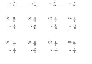 Reducing Fractions to Lowest Terms Worksheets Along with Worksheet Subtracting Fractions with Unlike Denominators New Adding