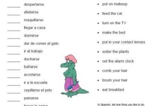 Reflexive Verbs Spanish Worksheet as Well as 23 Best Reflexivos Images On Pinterest