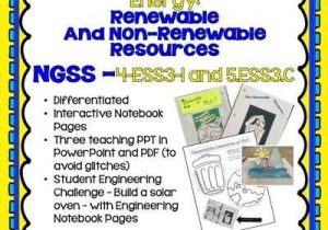 Renewable and Nonrenewable Energy Worksheets Along with Ngss Earth Science 4th and 5th Grade Energy Renewable and Non