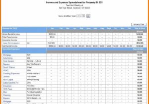 Rental Income and Expense Worksheet Along with Rental Property Expenses Spreadsheet Uk Management Excel Template