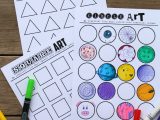 Reproducible Student Worksheet or Geometric Art Printable Let Your Kids Imaginations Run Wild