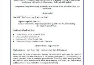 Resume Worksheet for High School Students with High School Students Jobs Part Time Guvecurid