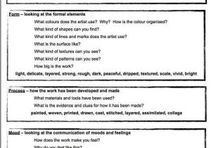 Resume Worksheet for Middle School Students as Well as 50 Best Art Critique Art Ed Images On Pinterest