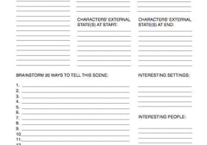 Retreat Planning Worksheet Also Write A Scene Writing Worksheet Wednesday