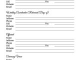 Retreat Planning Worksheet with Wedding Planning Vendor Contact List