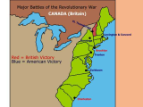 Revolutionary War Battles Map Worksheet and Major Battles Of the Revolutionary War Map