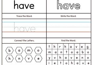 Rhyming Words Worksheets for Kindergarten Also Kindergarten High Frequency Words Printable Worksheets