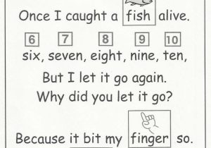 Rhyming Worksheets for Kindergarten Cut and Paste Along with Fishpoem 1 2281 600 Pixels Preschool Pinterest