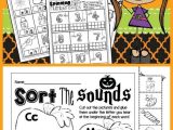 Rhyming Worksheets for Kindergarten Cut and Paste and Print and Go Halloween Math and Literacy No Prep