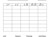 Rhythmic Dictation Worksheet and Winter Rhythms Syllables This is Great Could Be Used for Any