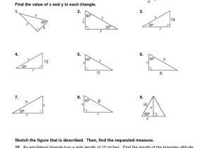 Right Triangle Word Problems Worksheet and Special Right Triangles Worksheet Answers New Trig Triangle Wiring
