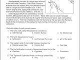 River Valley Civilizations Worksheet Answers or Ancient Mesopotamia Worksheet Worksheets for All