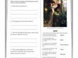 Romeo and Juliet Prologue Worksheet and 120 Best Romeo and Juliet Etlobest Images On Pinterest