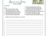 Romeo and Juliet Prologue Worksheet or Parallel Discussions In Mr Hall S 9th Grade English Class the