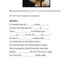 Romeo and Juliet Worksheets Act 1 and Romeo and Juliet Worksheets for Act 1 Scene 5 by Tesenglish