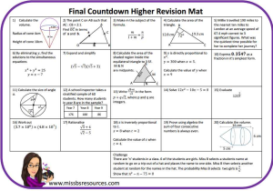 Rotations Practice Worksheet or Maths Revision Mats