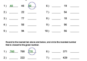 Rounding Worksheets 4th Grade Along with 2nd 3rd Grade Math Worksheets the Best Worksheets Image Collection