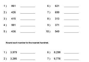 Rounding Worksheets 4th Grade together with Rounding Worksheets for Integers Math Center